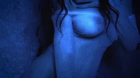 ASMR Natural Big Boobs Play &vert; Wet Body POV