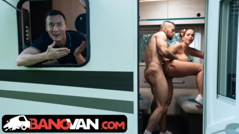 BANGVAN – Busty Jennifer Mendez Gets Fucked by Muscled Stranger