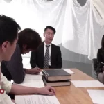 Busty Office Babe Rina Mayuzumi Takes on Multiple Cocks