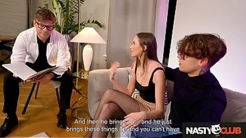Cuckold encounter in exclusive club setting