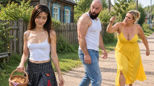 NEW PUSSY In The Village – Old n Young threesome sex with busty natural MILF